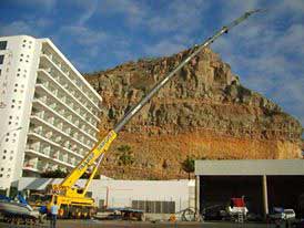 Slope repair - Transportes Sánchez